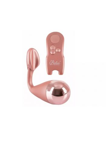 Stimulator Belou Rose Gold, Vibrator elegant pentru clitoris si punctul G, 10 moduri, You2Toys